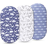 Los mejores  - Momcozy Sábana Minicuna 75x33cm-80x46cm Ajustable para Colchón Capazo-Carro-Cochecito de bebé para Niños y Niñas- de 100…
